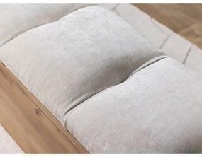 Lavica vo svetlosivej a prírodnej farbe Kumo – Bobochic Paris