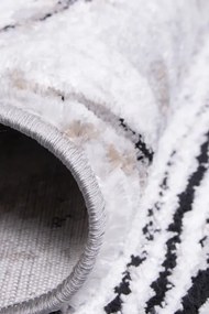 Koberec MAYA PR117 sivý / čierny ovál