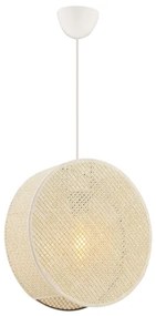 Závesné svietidlo na lanku BIG DRUM 1xE27/60W/230V krémové