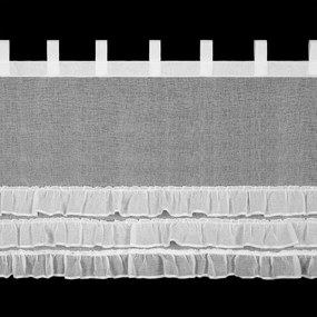 KRÁTKA ZÁCLONA NA PÚTKACH LILIAN 2 150X70 CM BIELA