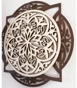 Drevený dekoratívny obraz s elegantným vzorom - mandala I SENTOP PR0304