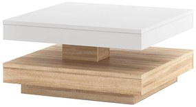 Konferenčný stolík TIMO biela/dub sonoma