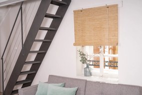 Dřevěná roleta do interiéru – přírodní Šířka rolety: 140 cm, Rozvin rolety: 150 cm