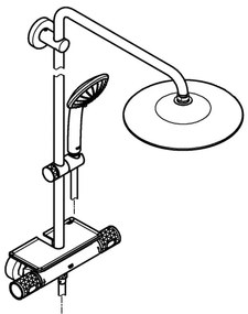 GROHE 26403002 - Sprchový systém VITALIO JOY 260 450 mm lesklý chróm