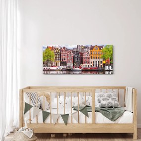 Obraz - Amsterdam, tanečné domy (120x50 cm)