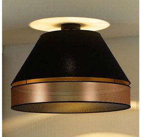 Duolla - Prisadený luster COPPER SHINY 1xE27/15W/230V pr. 60 cm čierna/medená