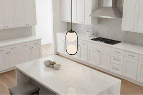 Závesné svietidlo Florence, 2x biele sklenené tienidlo, b, U