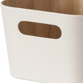 Kitchisimo Set 2 úložných košíkov 31 × 23 × 16 cm, krémová, L