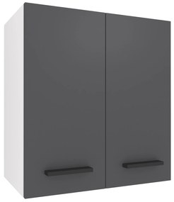Kuchynská skrinka Belini horná 60 cm šedý mat  TOR SG2-60/3/WT/SR/0/B1
