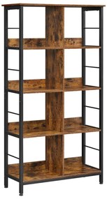 Knižnica NAVARO hnedá/čierna