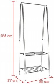 Vešiak Olivier biely