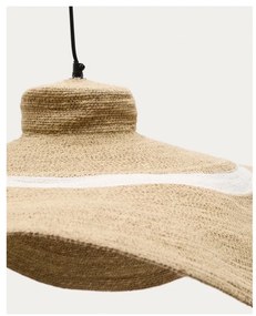 Závesné svietidlo v prírodnej farbe s tienidlom z morskej trávy ø 90 cm Albenya – Kave Home