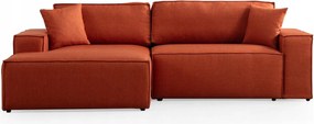 Rohová sedačka Pirlofenzza (s úl. priestorom) (L) (oranžová)