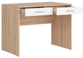 BRW Písací stolík NEPO PLUS BIU2S dub sonoma/biela