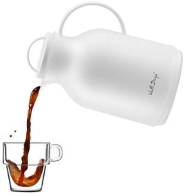 Biela termoska Vialli Design, 1 l