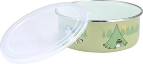 Miska s vrchnákom Moomin Campers 0,8l, smalt / zelená