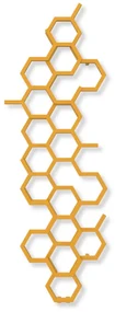 Terma24 Hex 1700x573 vodný radiátor RAL 1004 ZX