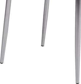 Jedálenská stolička Melania, biela ekokoža