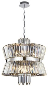 Luster na reťazi AURELIA 12xE14/40W/230V chróm