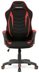 Autronic BONTEC Herné kreslo, hojdací mechanizmus, strieborná látka, KA-G408 GREY Farba: Čierna