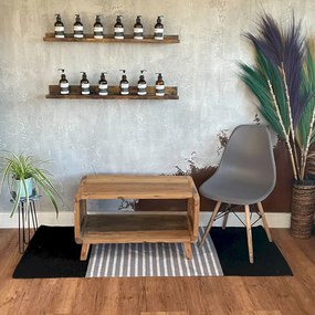 Koberec behúň pruhovaný 70x170cm čierny