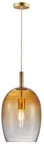 Nordlux - Závesný luster UMA na lanku 1xE27/40W/230V pr. 23 cm hnedá/dymiavá