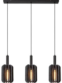 Lucide 45492/03/36 - Luster na lanku RAFAL 3xE27/40W/230V čierna/šedá