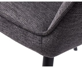 Tmavosivá jedálenská stolička Nolan – Unique Furniture