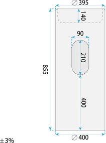 Rea Rossana, voľne stojace umývadlo 395×395×855 mm, hnedá matná, REA-U0605