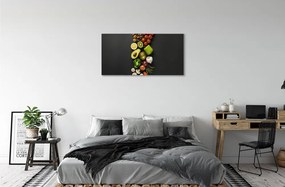 Obraz canvas Citrón avokádo mrkva 125x50 cm