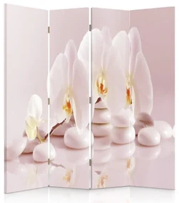 Gario Paraván Zenové orchidey Rozmery: 145 x 170 cm, Prevedenie: Otočný paraván 360°