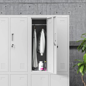 Pracovná šatníková skriňa BHP BARTEK 2 Plus 559 x 1720 x 450 mm