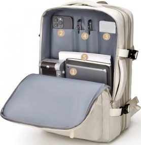 Univerzálny batoh do školy, na cestovanie a šport sivá