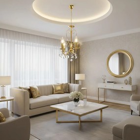 Toolight Toolight, stropné svietidlo 3xE14, EBT012-3CP, zlatá, OSW-01247