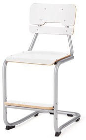 Školská stolička LEGERE III, V 500 mm, biela