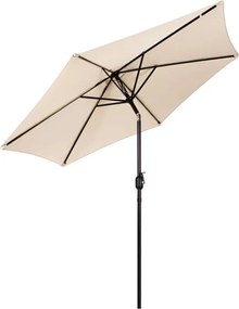 Záhradný slnečník 270 cm s naklápaním béžová