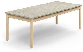 Stôl DECIBEL, 1800x800x590 mm, akustické linoleum - šedá