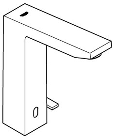 GROHE 36440000 - Infračervená elektronická umývadlová batéria EUROCUBE E DN 15 chróm