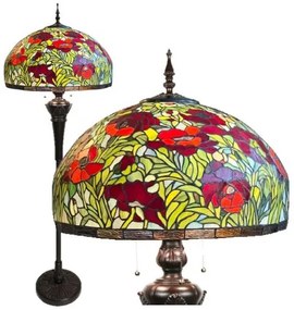Tiffany luxury lampa stojacia POPPY Ø50*166