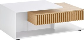 XXXLutz KONFERENČNÝ STOLÍK, biela, dub artisan, kompozitné drevo, 110/60/40 cm Boxxx - Stolíky do obývačky - 000572041701