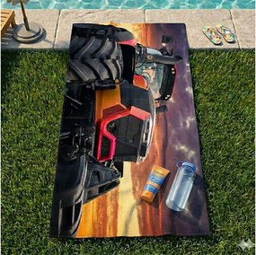 TipTrade Bavlnená froté osuška 70x140 cm - Super traktor