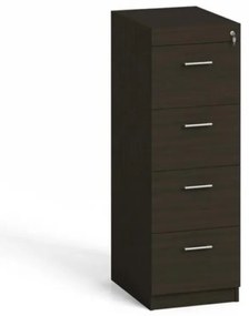 Drevená zásuvková kartotéka A4, 4 zásuvky, wenge
