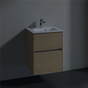 VILLEROY &amp; BOCH Collaro závesná skrinka pod umývadielko, 2 zásuvky, 472 x 404 x 610 mm, Nordic Oak, C14100VJ