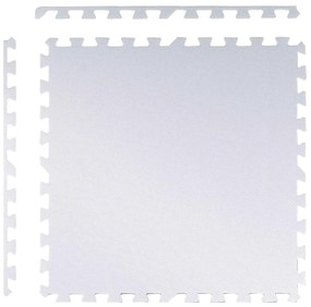 Ricokids veľká penová podložka na puzzle 60x60 cm 4 ks broskyňová a biela