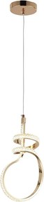 Toolight Toolight, LED závesné svietidlo, 24W, 4000K, G071-CP, zlatá, OSW-08669