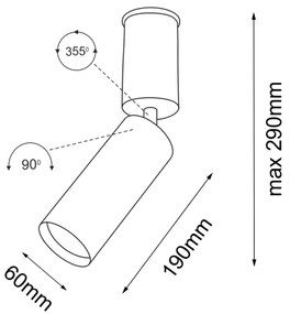 Shilo 7206 - Bodové svietidlo SHIMA 1xGU10/15W/230V biela