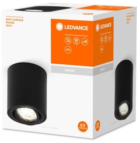 LEDVANCE Surface Round bodové svetlá GU10 čierna