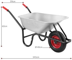 InternetovaZahrada Záhradný fúrik pozinkovaný do 250kg