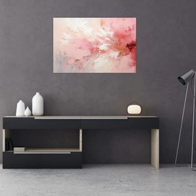 Obraz - Ružový abstrakt (90x60 cm)