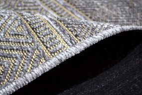 Koberec Saran G001 GREY – sivý vzorovaný obdĺžnik Rozmer: 60x100 cm